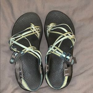 Three-strap Chacos